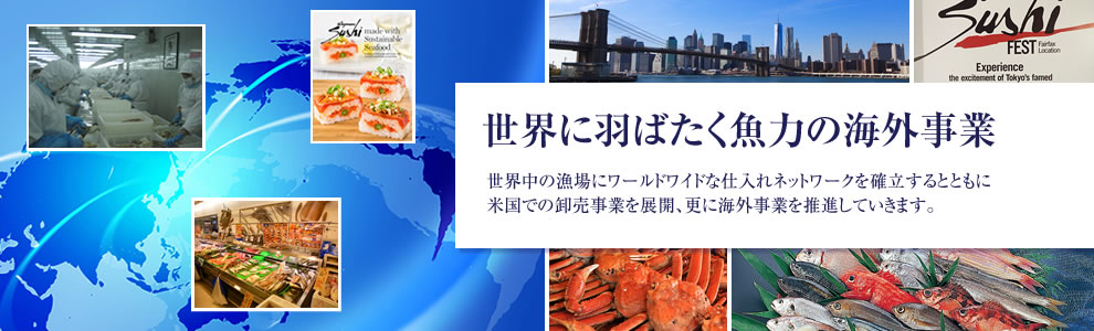世界に羽ばたく魚力の海外事業